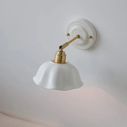 Cream Ceramic Wall Lamp