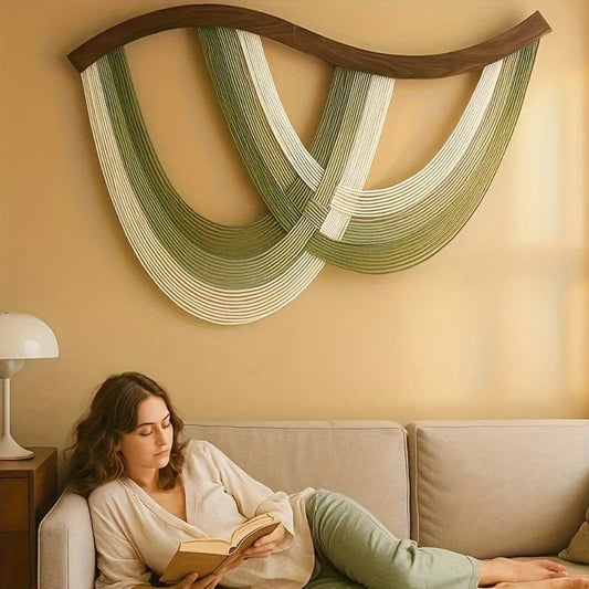 Terrasa Woven Wall Hanging - Cotton Tassel Tapestry