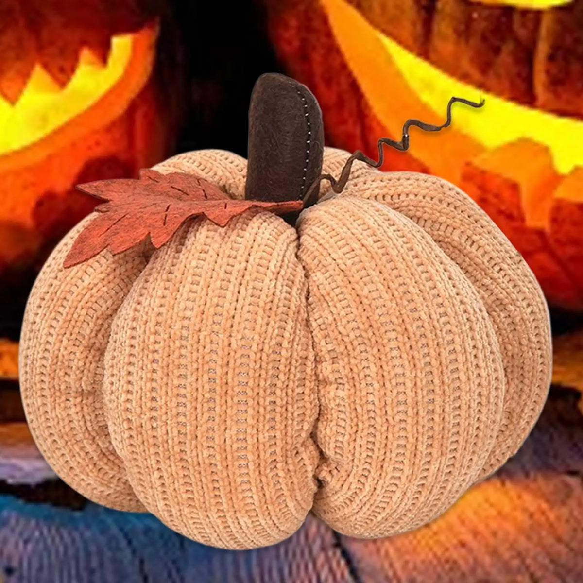 Gourdine Crochet Pumpkin - Stuffed Yarn Ornament