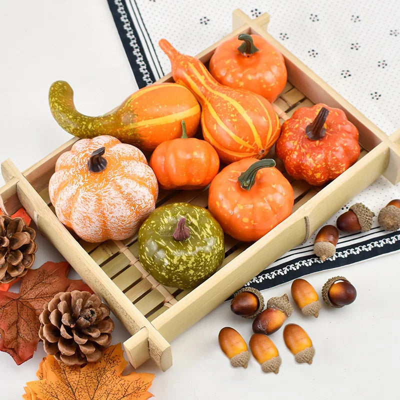 Harvella Decor Props - 50-Piece Foam Gourd Mix
