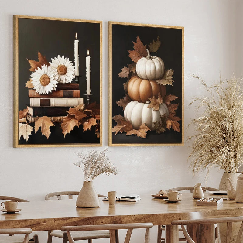 Foxglen Woodland Print - Pastoral Autumn Canvas
