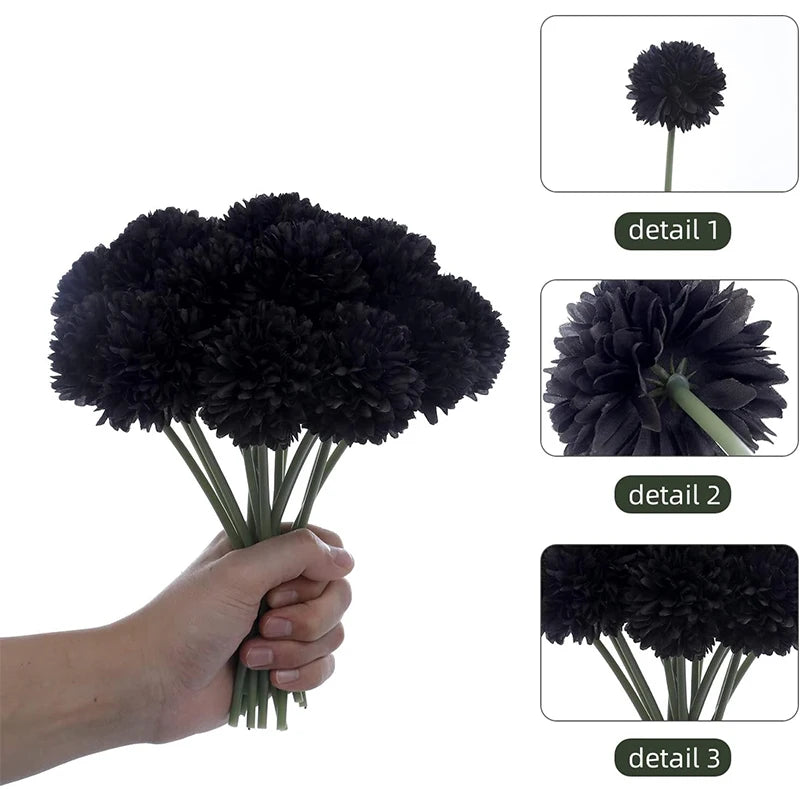 Chrysanne Silk Stems - Chrysanthemum Bunch, Four Colours