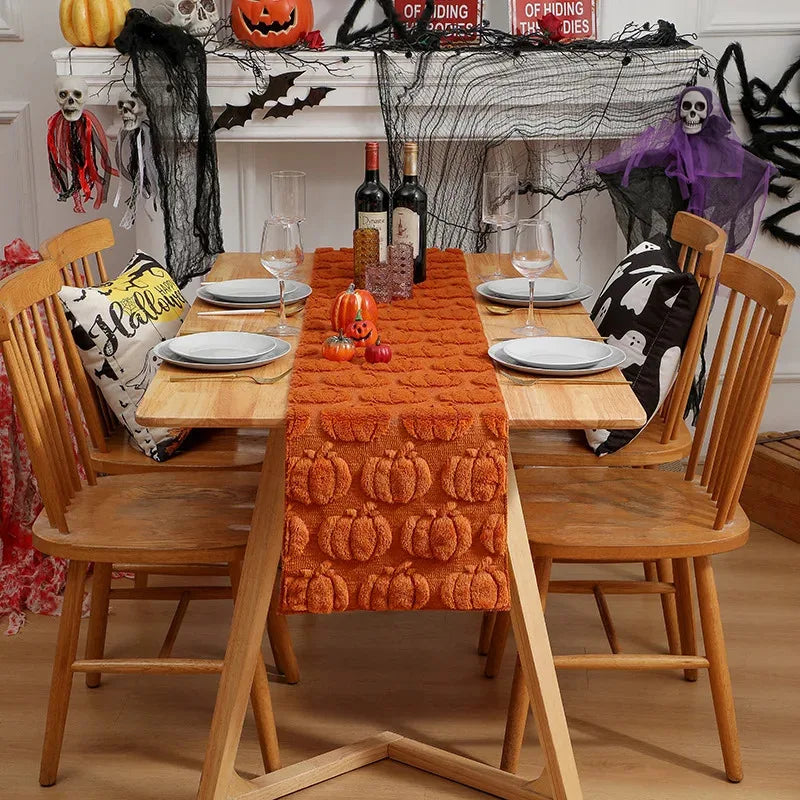 Spectra Table Runner - Pumpkin & Ghost, Four Lengths