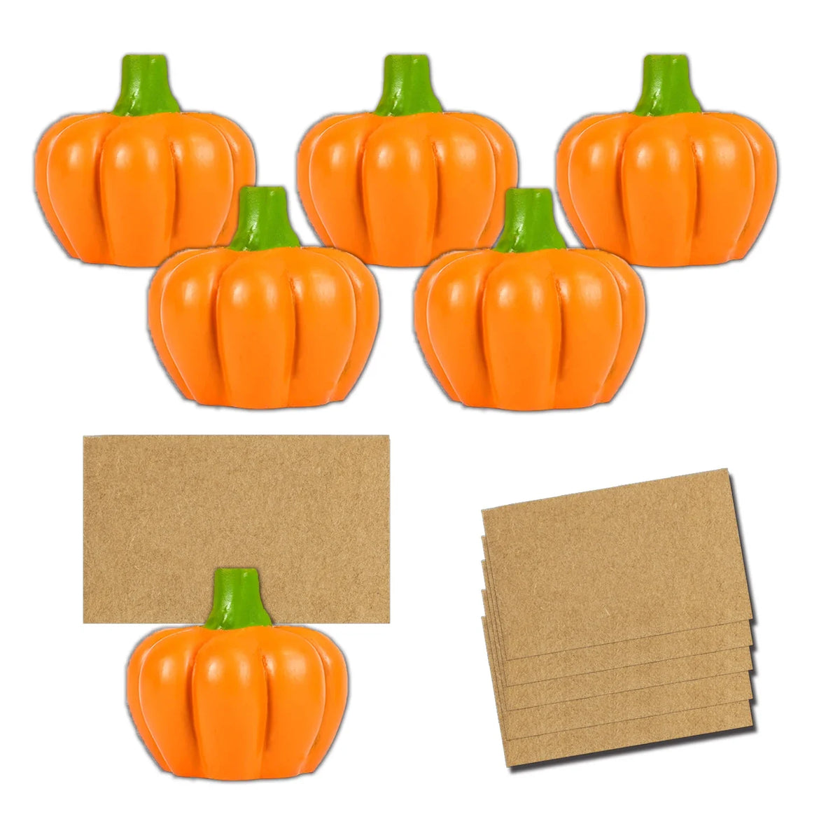 Gilden Place Card Holders - Pumpkin Settings, Set of 6