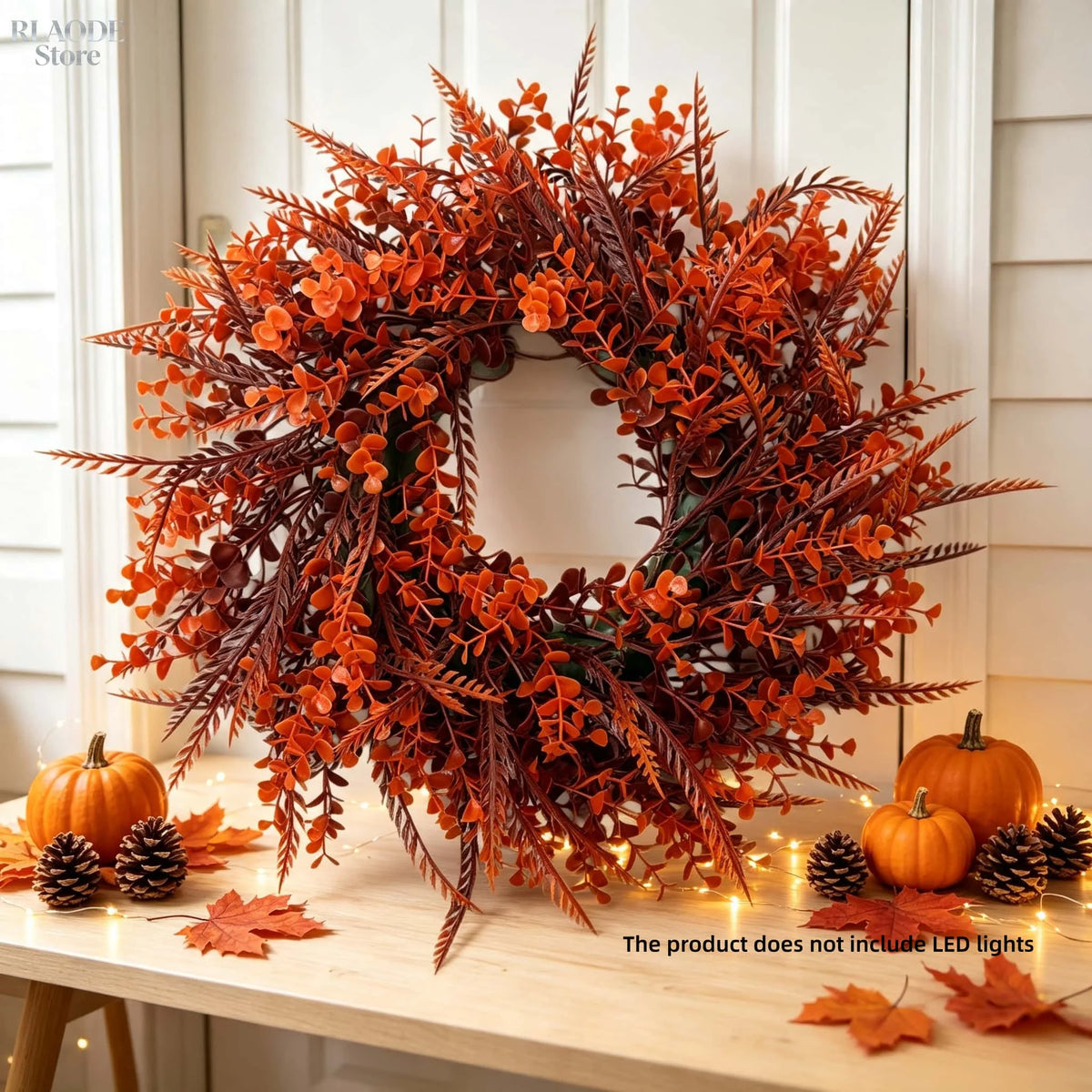 Sylvara Eucalyptus Wreath - 38cm Faux Greenery Ring