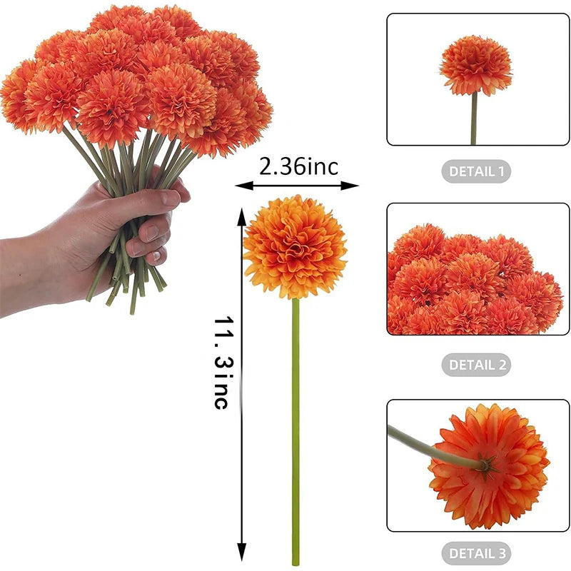 Chrysanne Silk Stems - Chrysanthemum Bunch, Four Colours