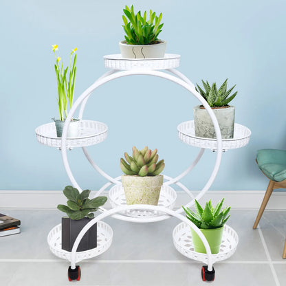 Metal Plant Stand with Wheels