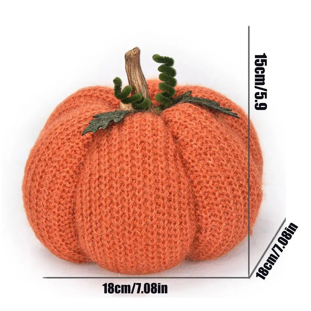Gourdine Crochet Pumpkin - Stuffed Yarn Ornament