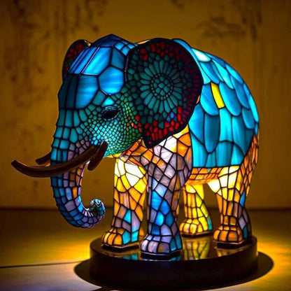 Stained Glass Animal Accent Lamp