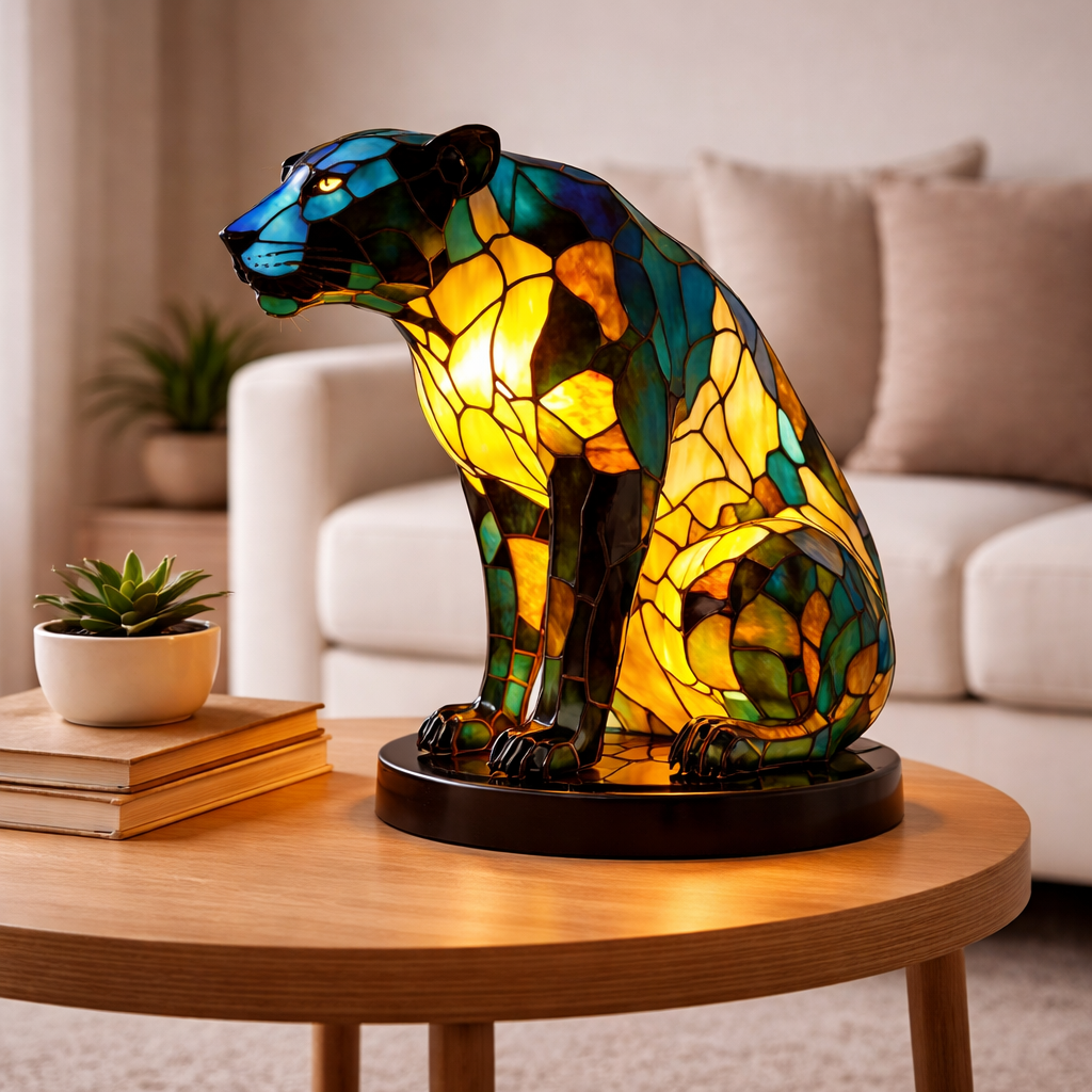 Stained Glass Animal Accent Lamp