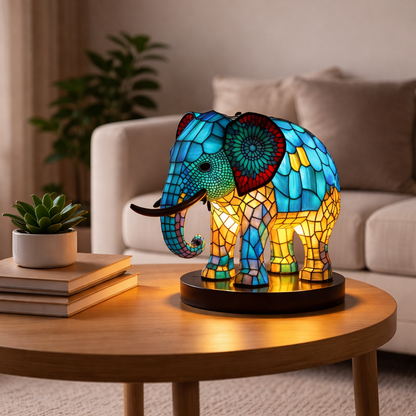 Stained Glass Animal Accent Lamp