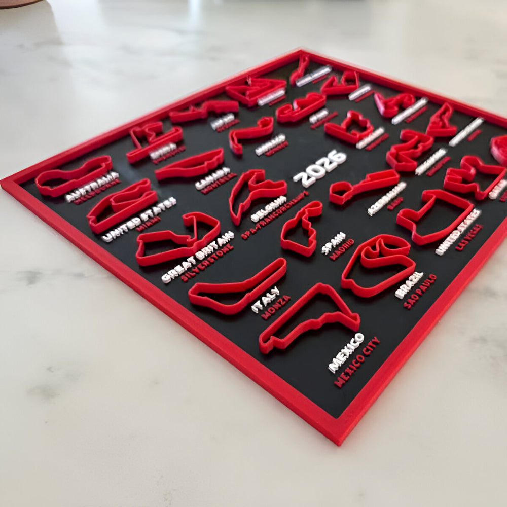 2026 Racing Track Wall Calendar