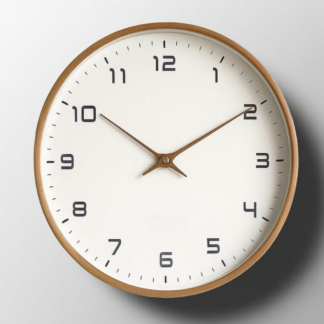 Minimalist Wooden Wall Clock