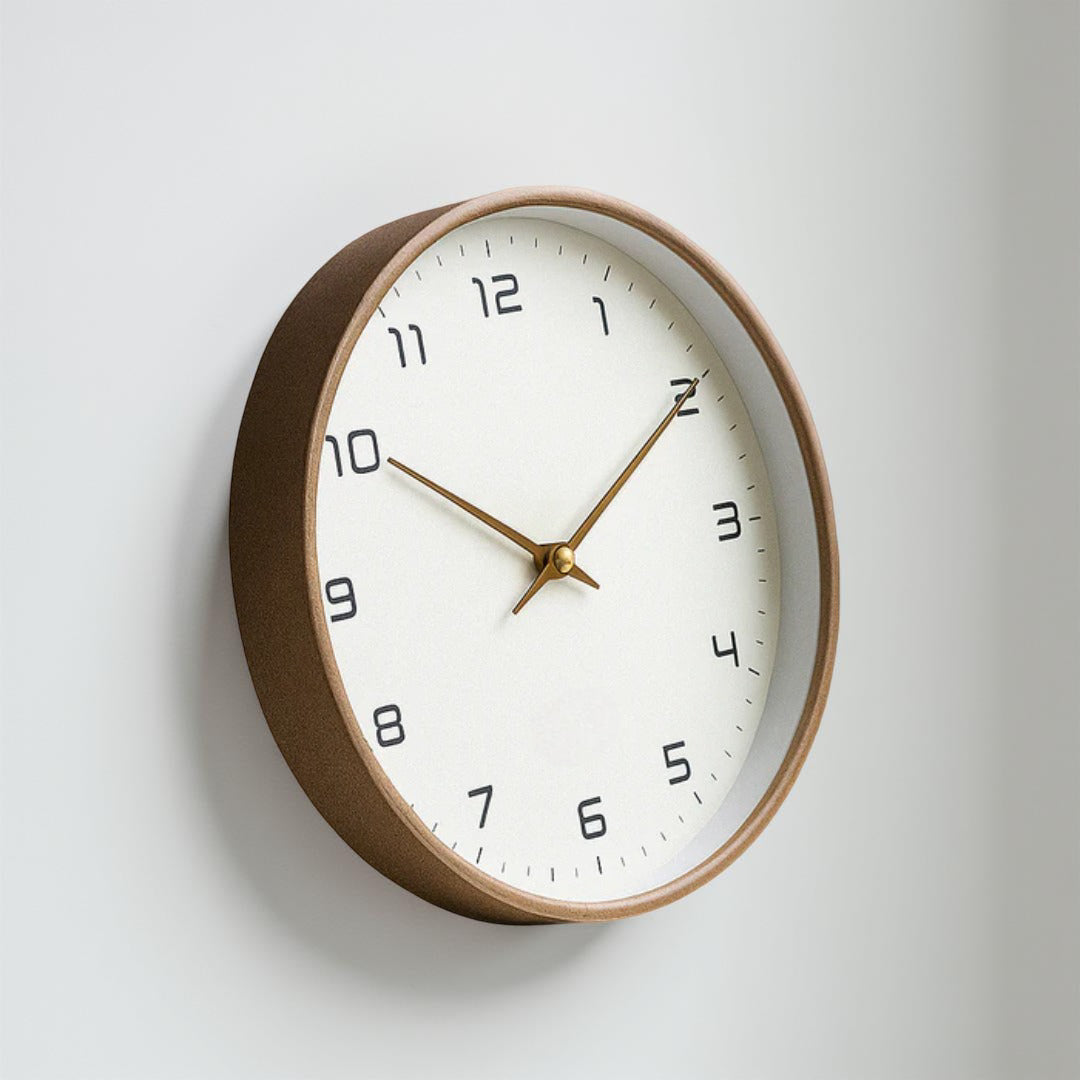 Minimalist Wooden Wall Clock