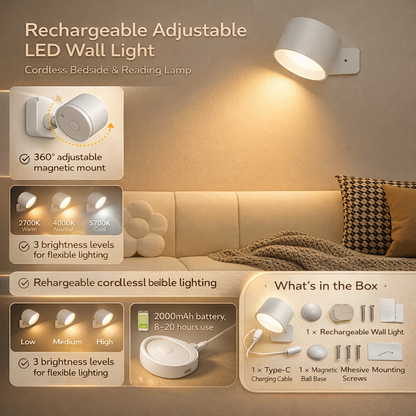 Rechargeable Magnetic Wall Light
