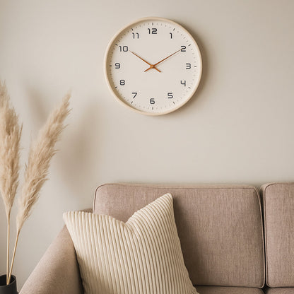 Silent Wooden Wall Clock