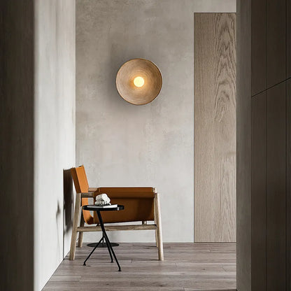 Rustic Wood Wall Sconce