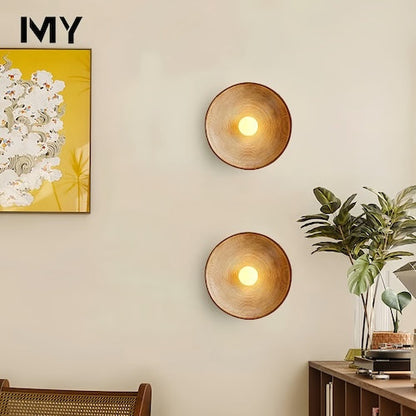 Rustic Wood Wall Sconce