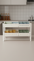 Adjustable Under-Sink Storage Rack