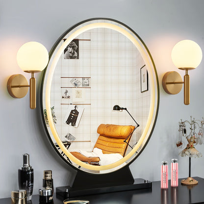 Frosted Globe Wall Sconce