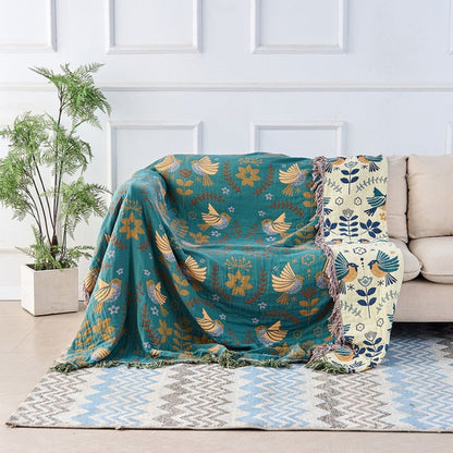Reversible Layered Throw Blanket