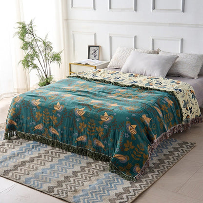 Reversible Layered Throw Blanket