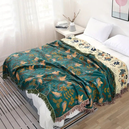 Reversible Layered Throw Blanket