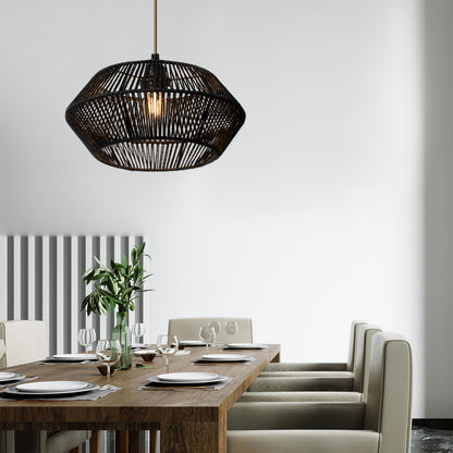 Woven Paper Rope Lamp Shade