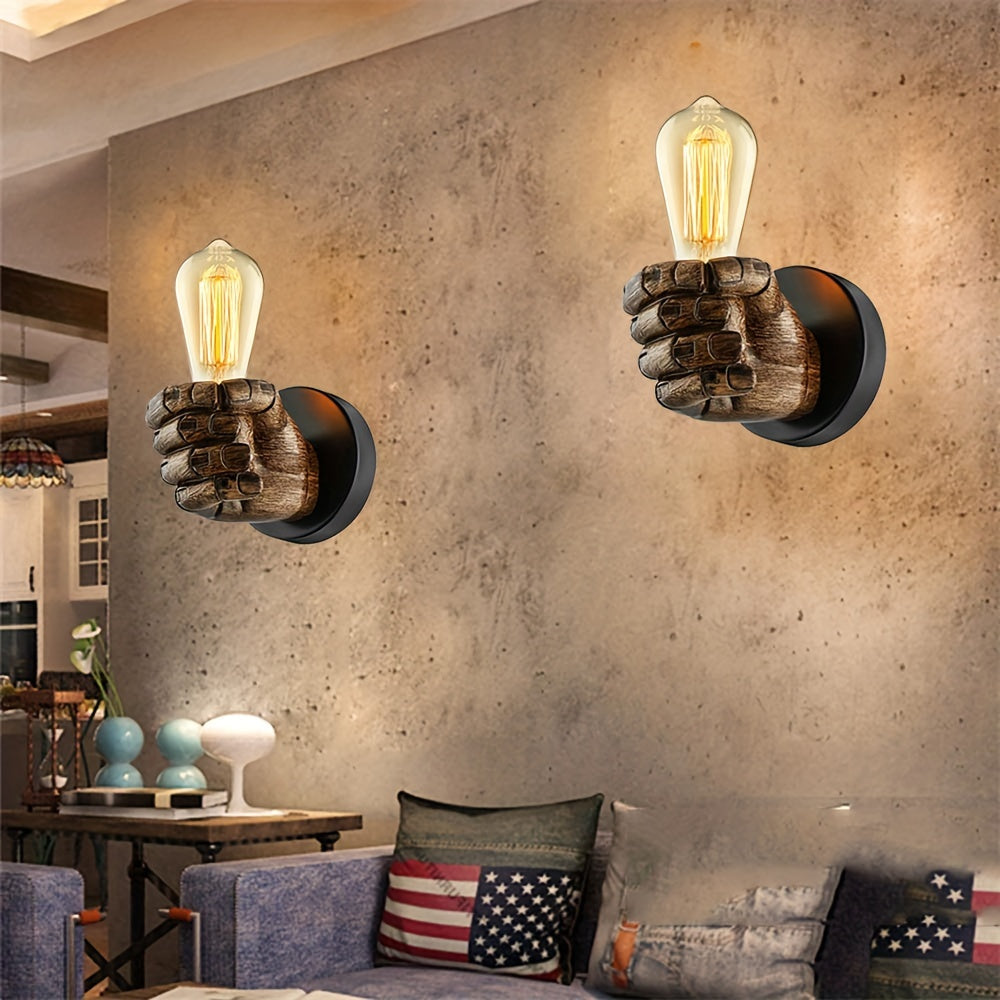 Industrial Hand Wall Lamp