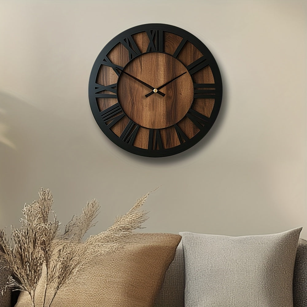 Vintage Wooden Wall Clock