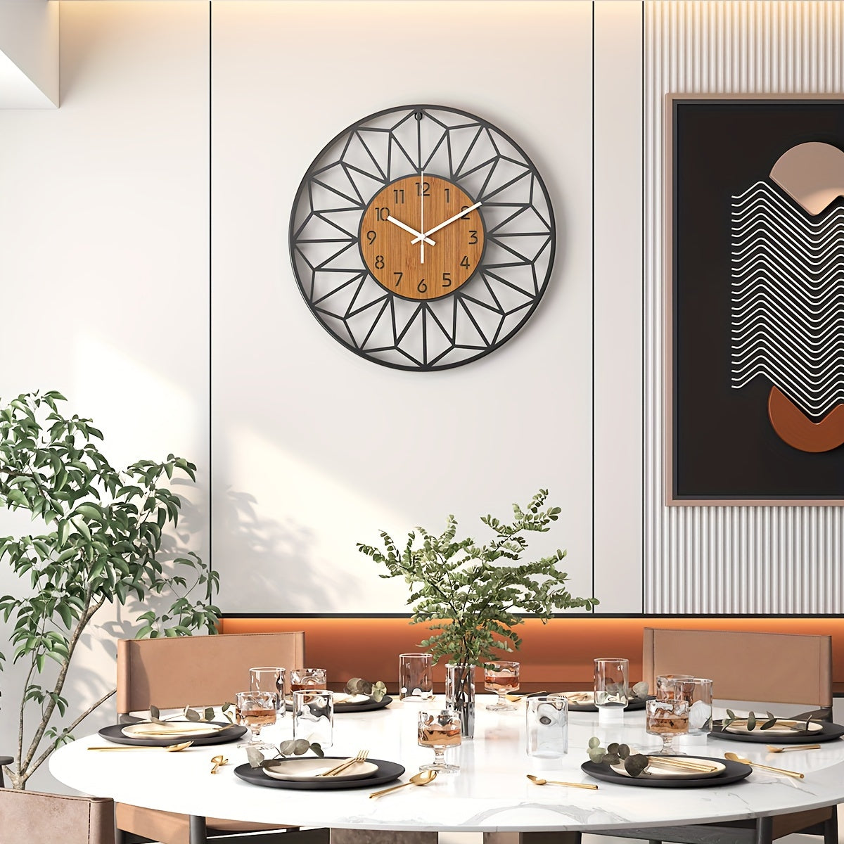Modern Metal Wall Clock