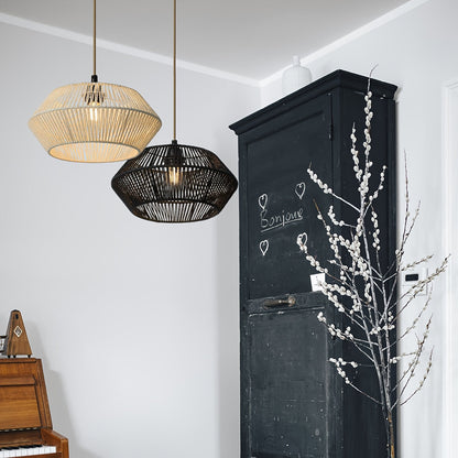 Woven Paper Rope Lamp Shade