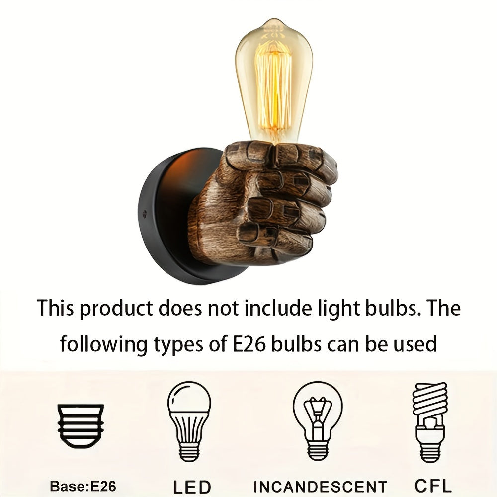 Industrial Hand Wall Lamp