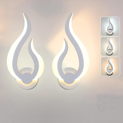 Modern Flame LED Wall Light