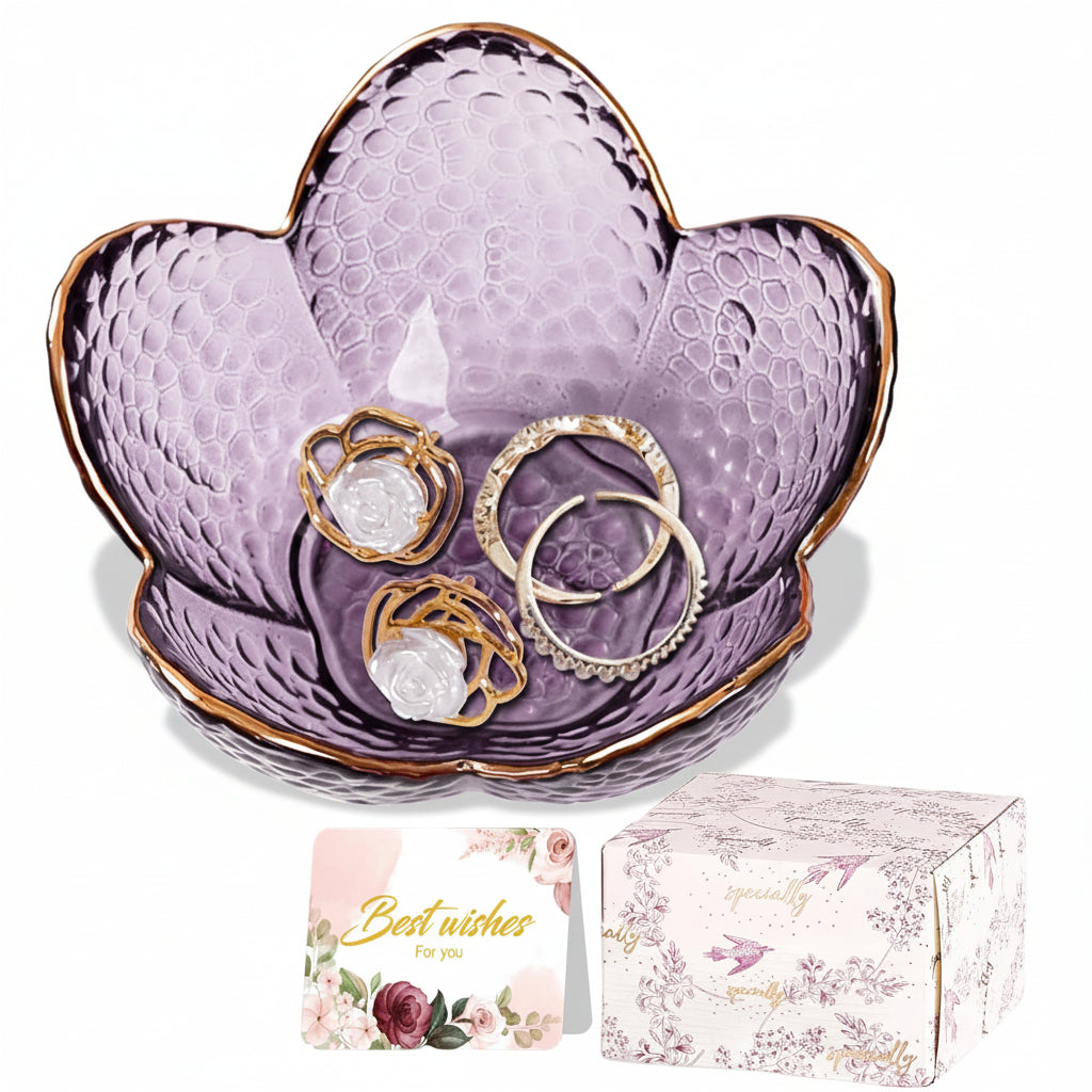 Ceramic Flower Jewelry Dish