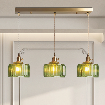 Green Glass Pendant Light
