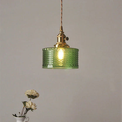 Green Glass Pendant Light
