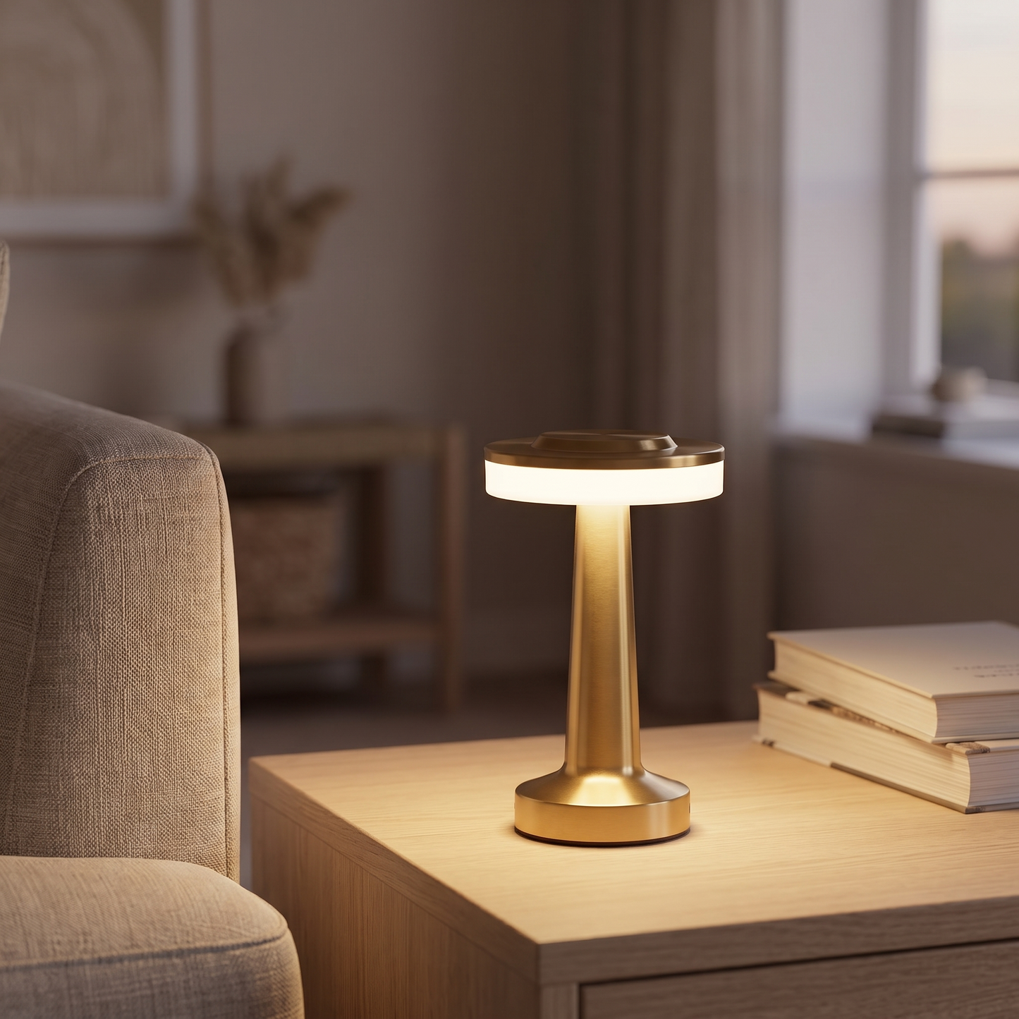 Cordless Metal Table Lamp