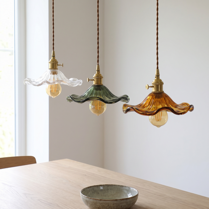 Flower Glass LED Pendant Light