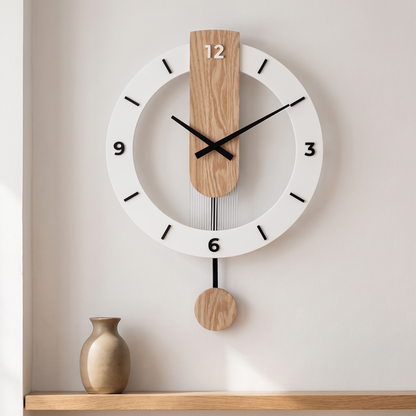 Minimalist Pendulum Wall Clock