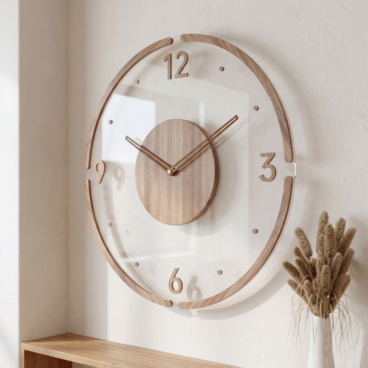 Wooden Analog Wall Clock