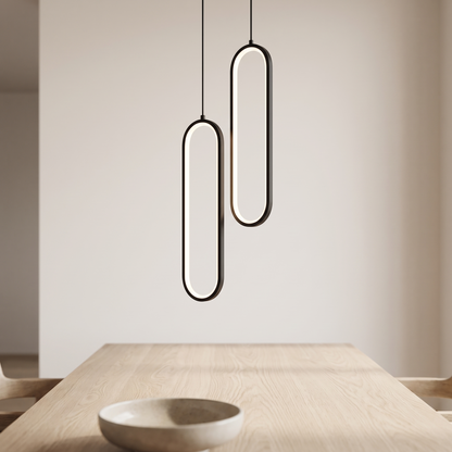Minimalist Oval Pendant Light