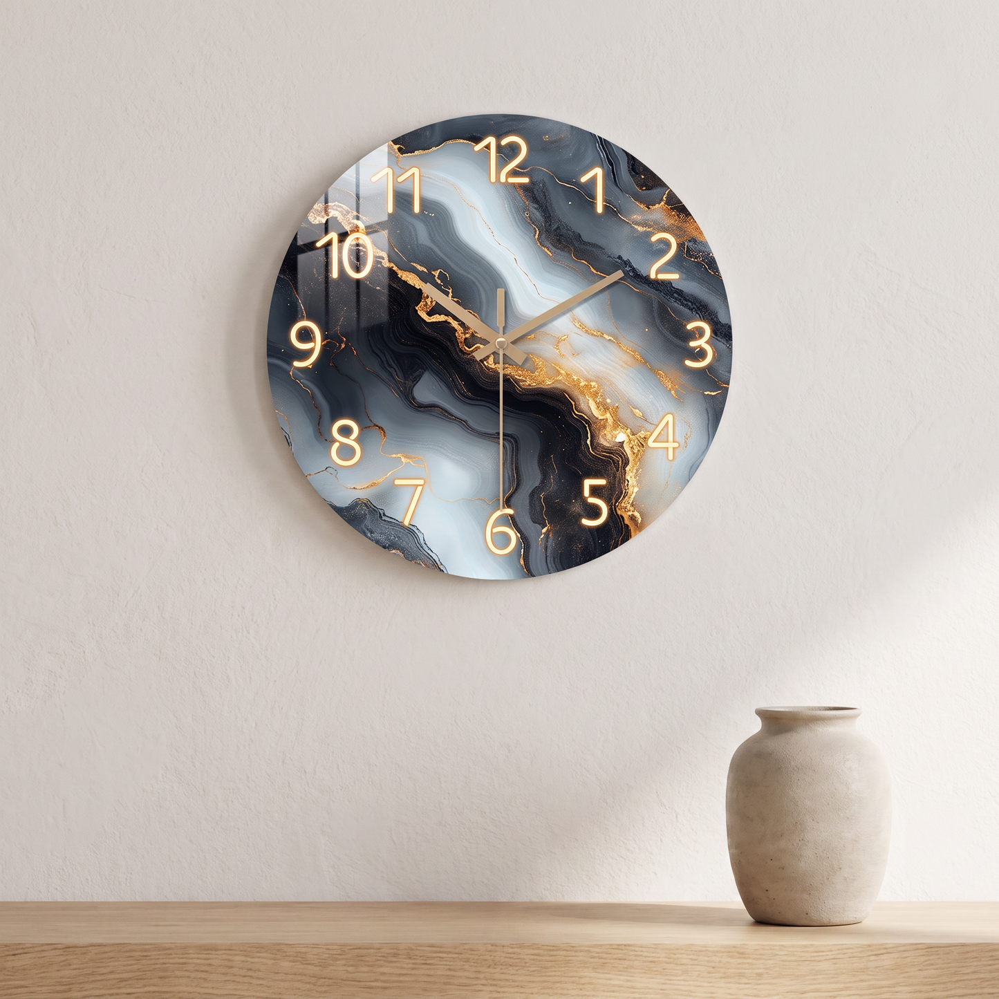 Marble Wall Clock