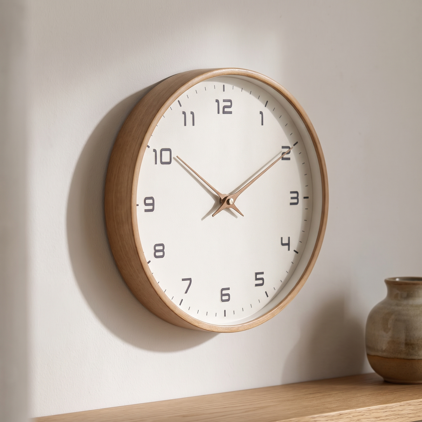 Minimalist Wooden Wall Clock