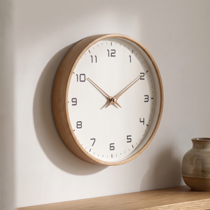 Minimalist Wooden Wall Clock