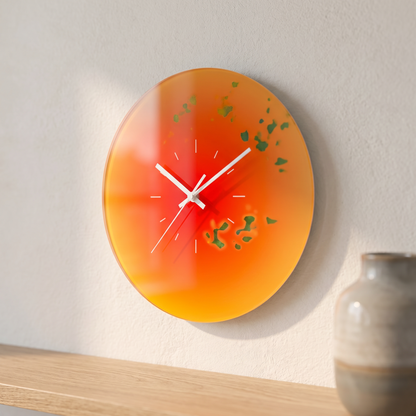 Sunset Glass Wall Clock