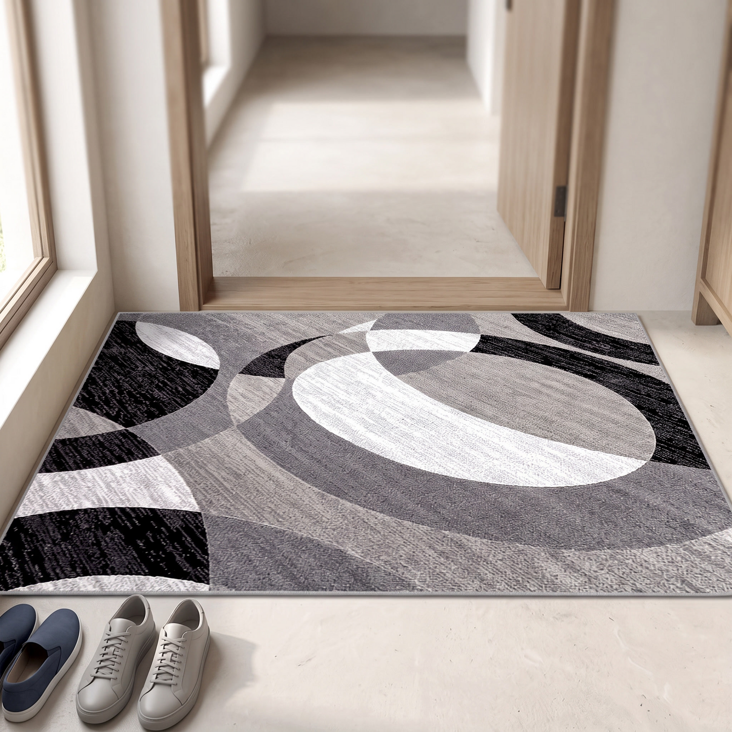 Orbit Weave Geometric Rug