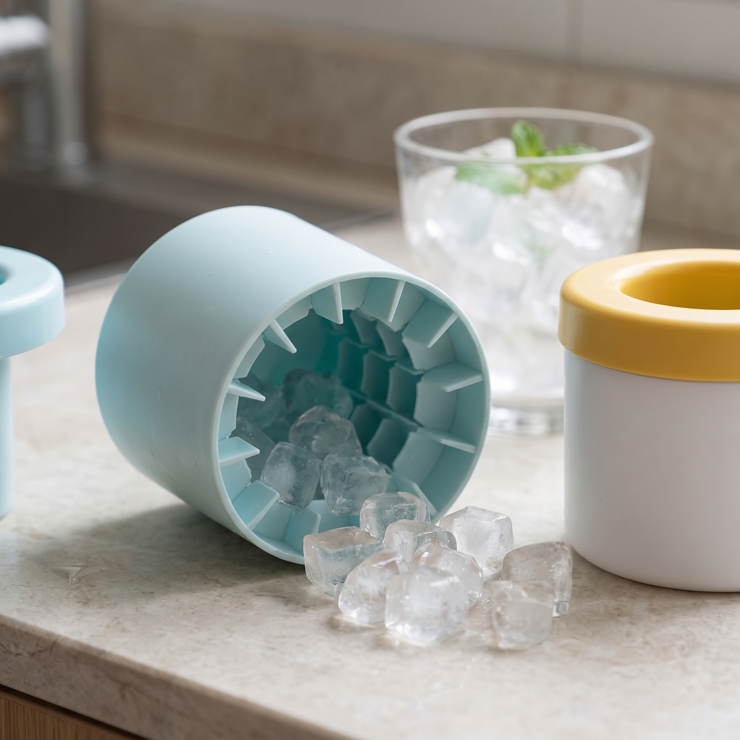 Portable Silicone Ice Maker Cup