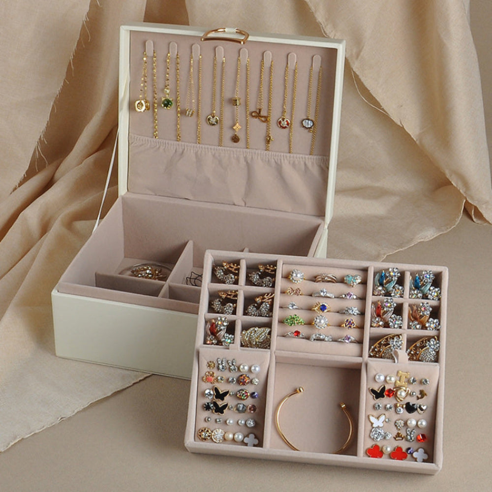 2-Layer Jewelry Box Organizer