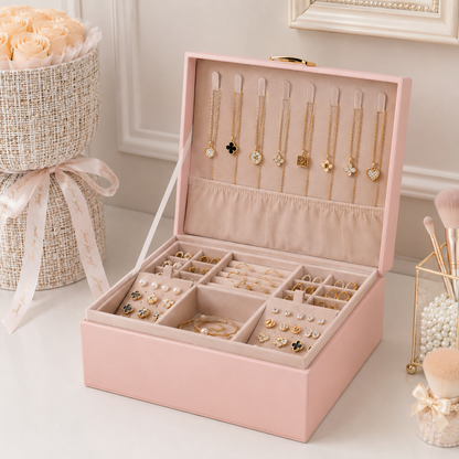 2-Layer Jewelry Box Organizer